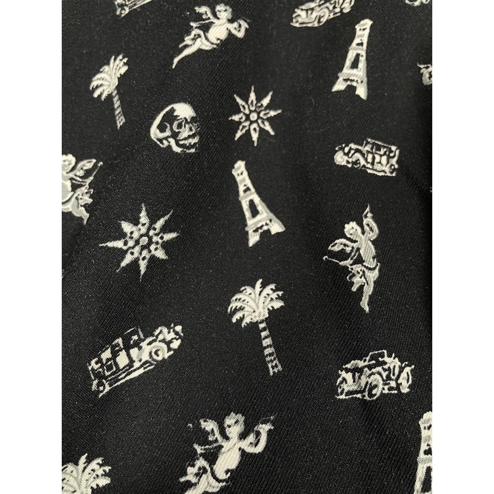 The Kooples Crazy Cartoon Slim Fit Shirt Black Viscose Med NWT - Picture 5 of 9
